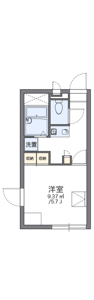 レオパレスアビィロード烏山 201号室 間取り