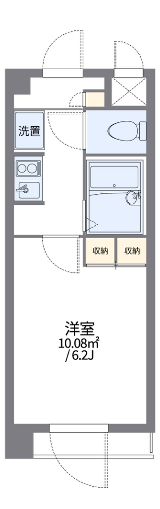 レオパレスＩＫＥＢＵＫＵＲＯ 102号室 間取り