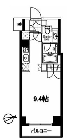 フレンシア麻布十番サウス 902号室 間取り