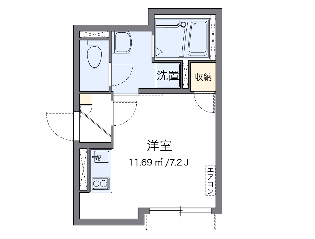 クレイノパル　ラ　パ 101号室 間取り