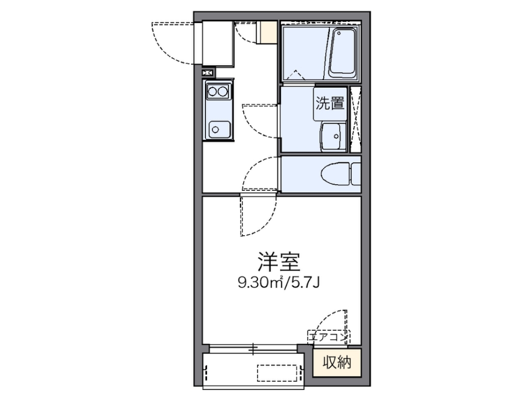 レオネクスト東玉川 103号室 間取り