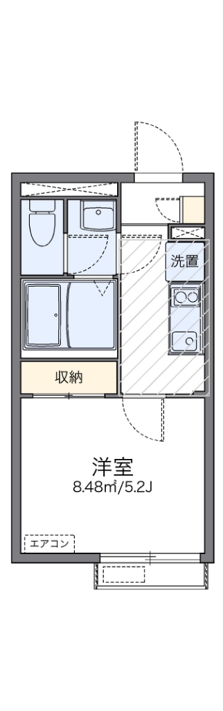 レオネクストサンライトハウス 103号室 間取り