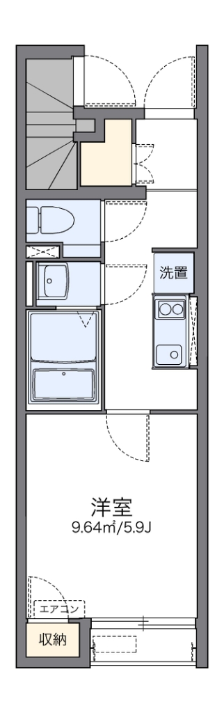 レオネクストフィオーレ 102号室 間取り