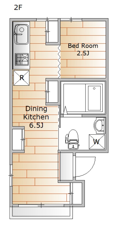 ルミナス渋谷本町 2F号室 間取り