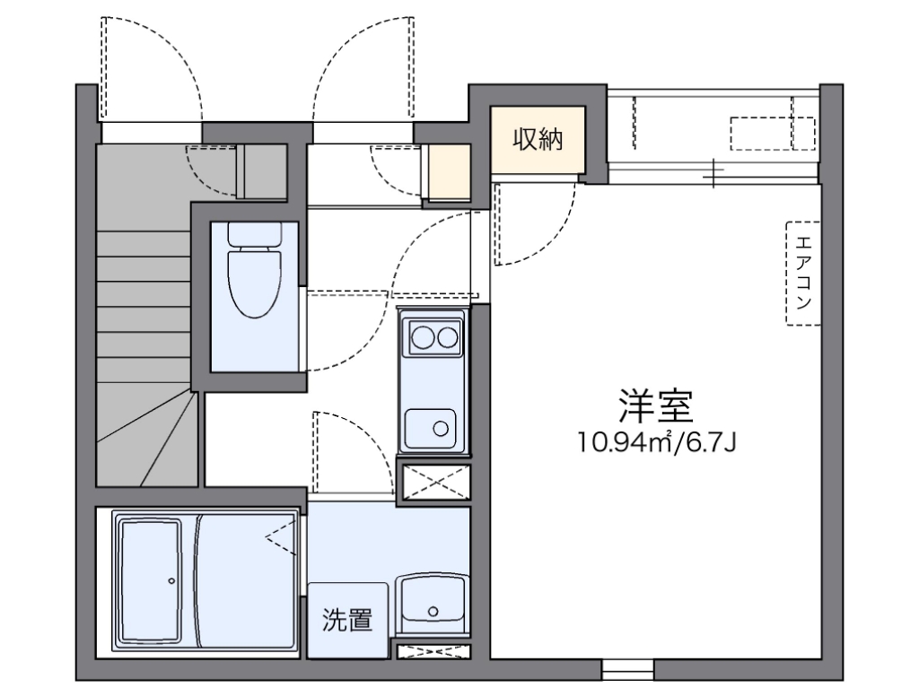 レオネクストワン 102号室 間取り