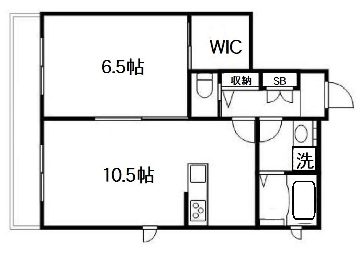 スカイパレス東中野Ｃ棟 間取り図