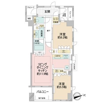 ATLAS西荻窪レジデンス 間取り図