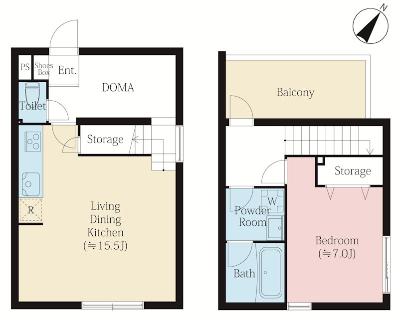 MAISON YUTENJI  301号室 間取り