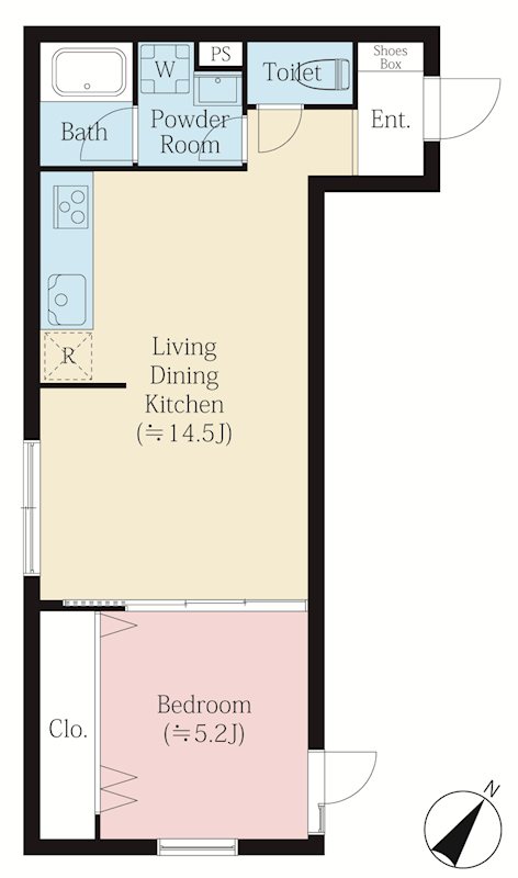 MAISON YUTENJI  103号室 間取り