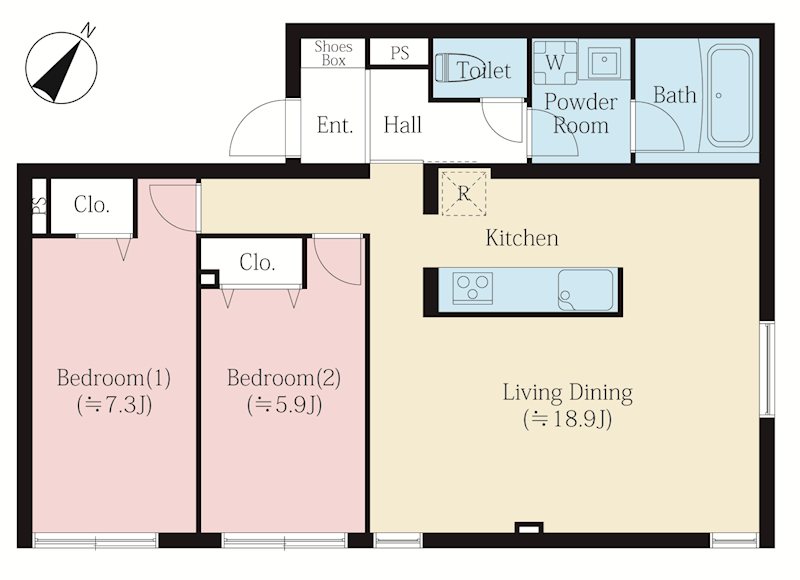 MAISON YUTENJI  101号室 間取り