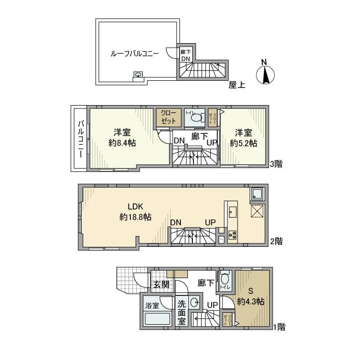 天神町戸建 間取り