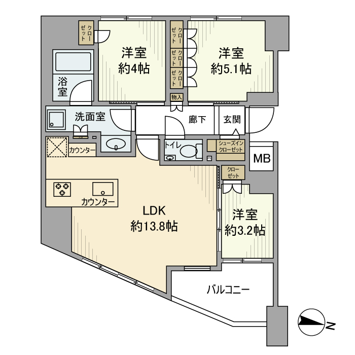 ＧＲＥＥＮ　ＰＡＲＫ　文京西片 間取り図