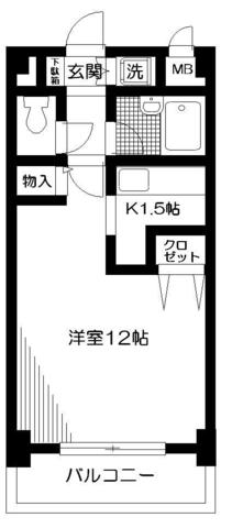 ルーセント方南 間取り図