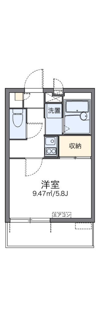 レオパレスパルフェタムール北沢 間取り図