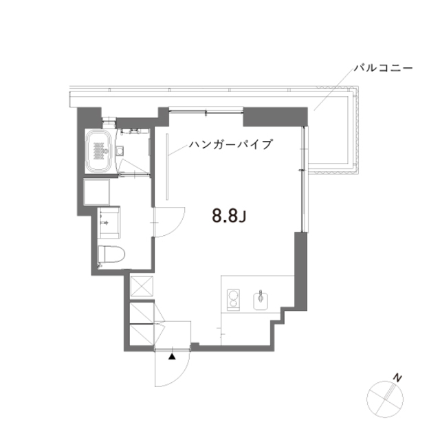 alefia 704号室 間取り