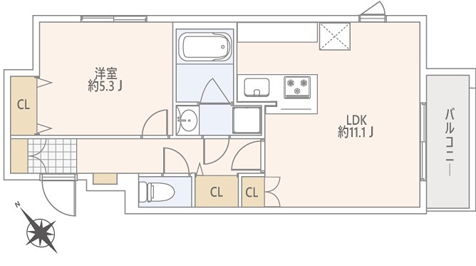 GranDuo上野毛V 間取り図