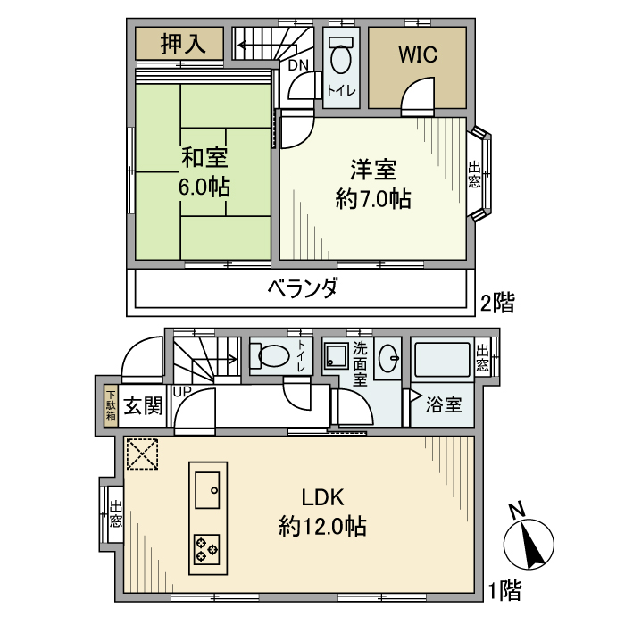 高井戸西戸建 間取り図