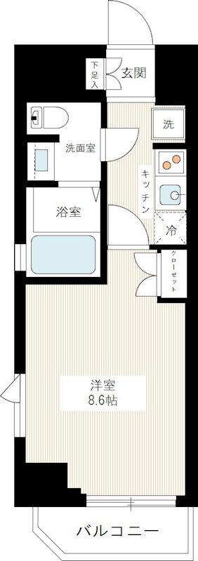 ＡＺＥＳＴ中野新橋 1001号室 間取り