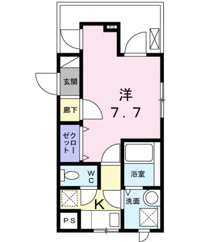 ソレイユ深沢 間取り図