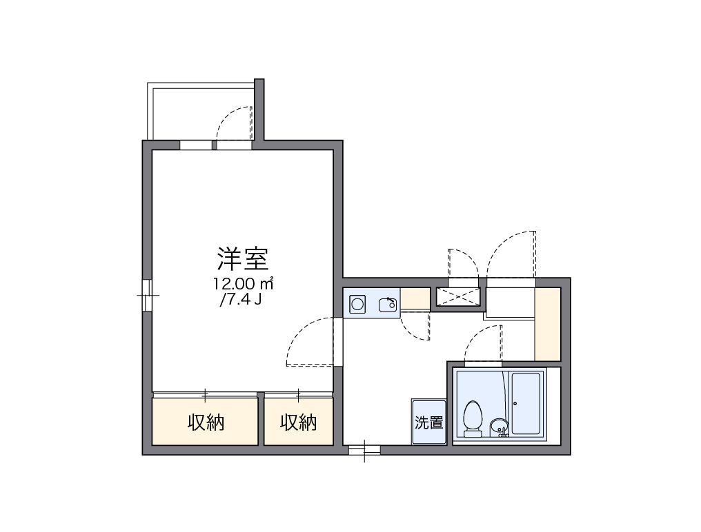 レオパレスＲＸ早稲田第２ 間取り図