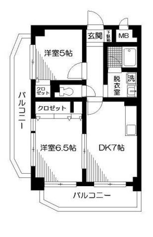 ルーセント方南 間取り図