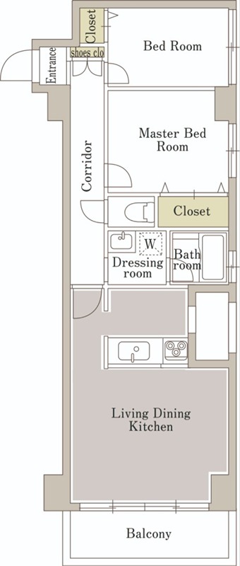 アーバンコート南烏山 間取り図