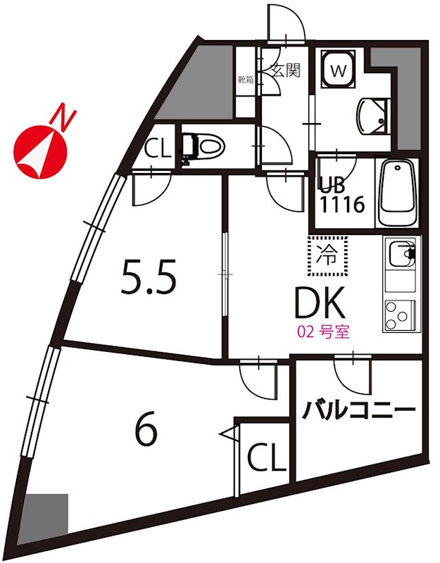 フォルトゥーナ中野 間取り図
