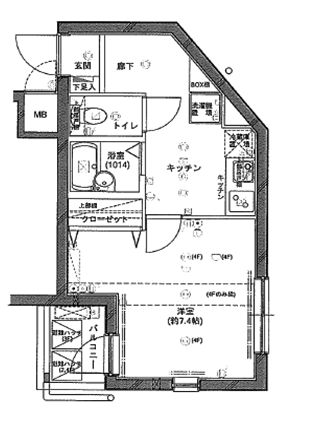 フォルトゥナ小石川 間取り図