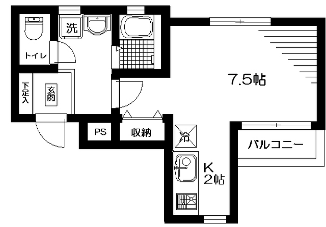 山手曙橋マンション 間取り図