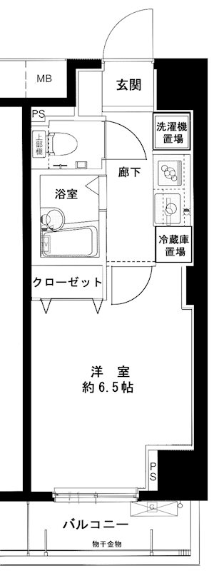 メインステージ西新宿 間取り図