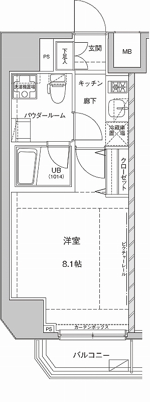 ジェノヴィア東大前グリーンヴェール 間取り図