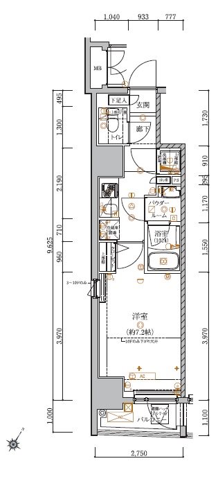 アルテシモリブラ 間取り図