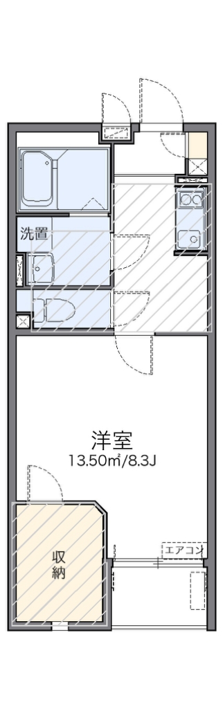 レオネクストエクセルアサヒⅡ 間取り図