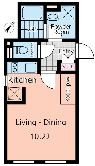 PASEO渋谷幡ヶ谷 間取り図