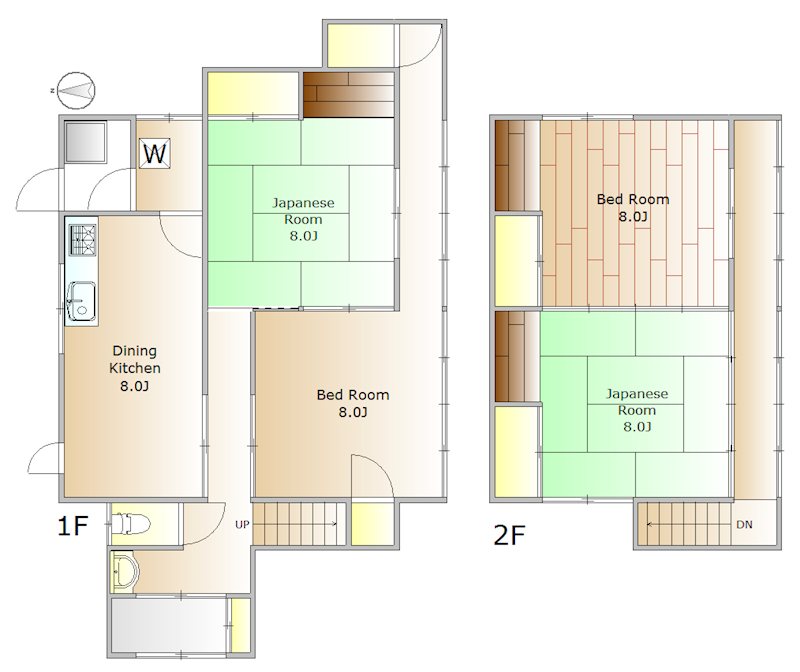 中目黒5丁目戸建 間取り図