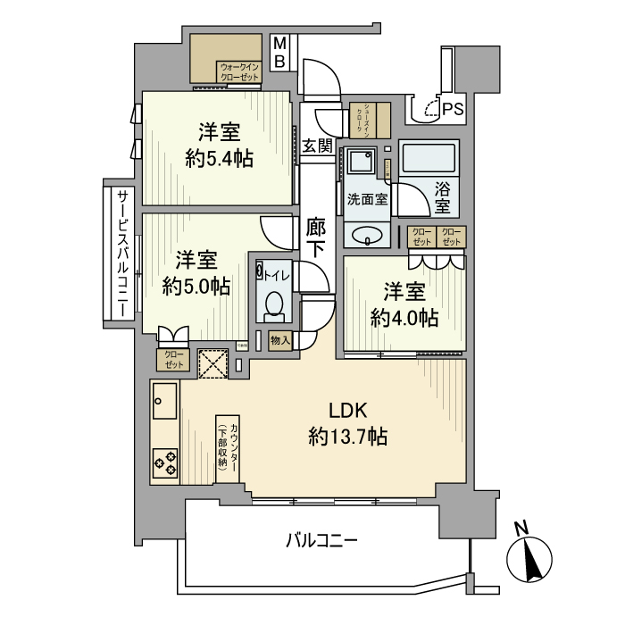 レジデンシャル品川中延グランクラス 間取り図