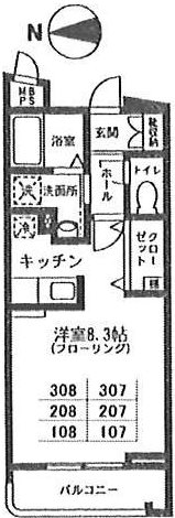 ビバグランデ光琳 間取り図