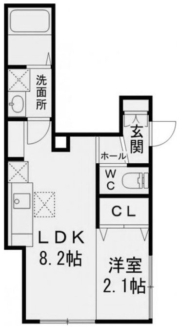 ラ　プティート　ヴィラ神楽坂 間取り図