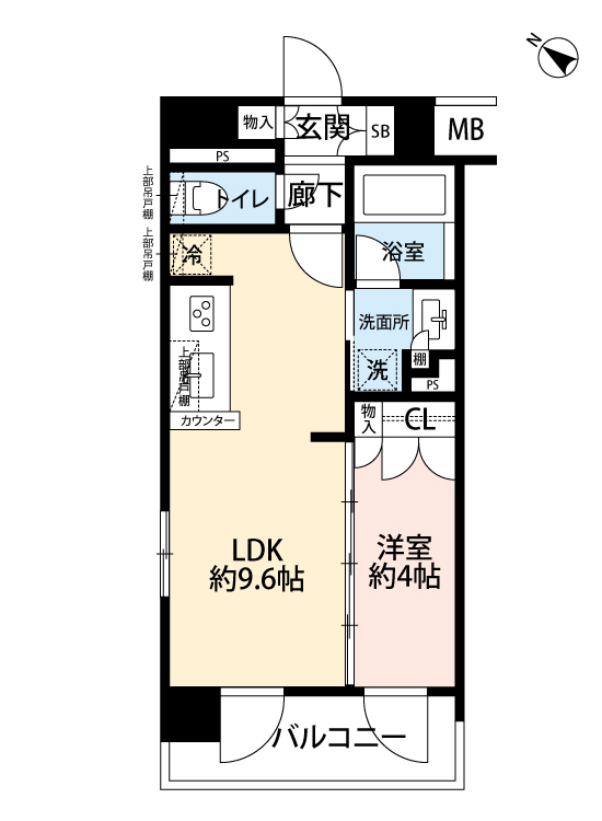 オープンレジデンシア代々木　７０１号室 間取り図