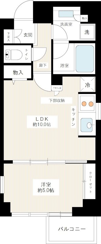 カスタリア高輪台Ⅱ 間取り図