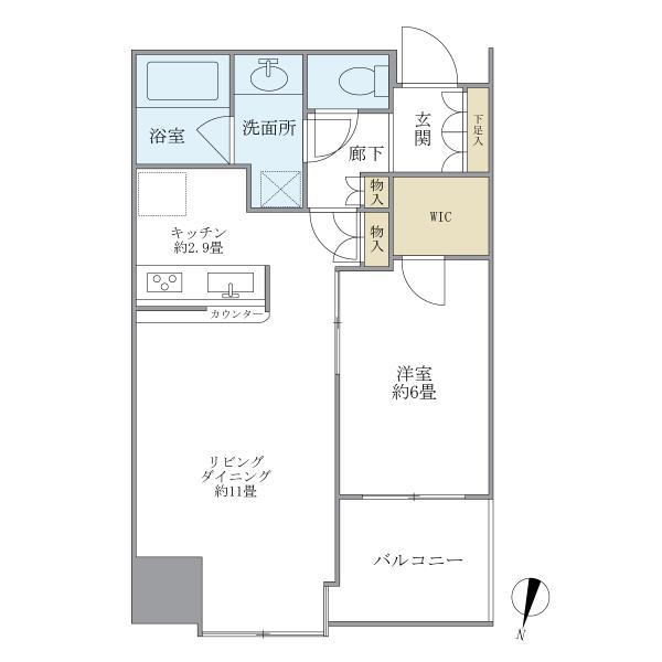 大崎ウエストシティタワーズＷＥＳＴ 間取り図