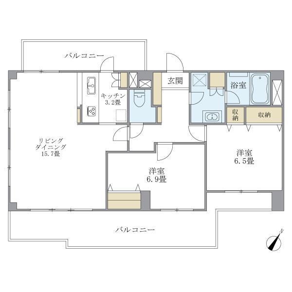 ウヴラージュ広尾 間取り図
