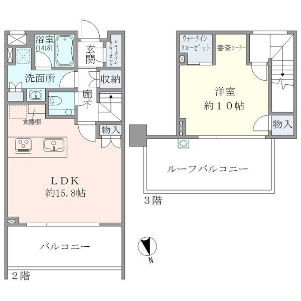 ＥＶＥＲＴＯＷ　ＣＨＯＪＡＭＡＲＵ 間取り図