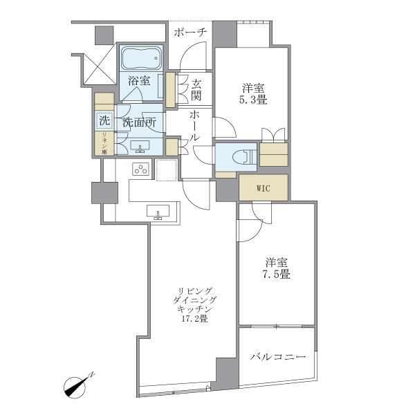 品川Ｖタワー　タワー棟 間取り図