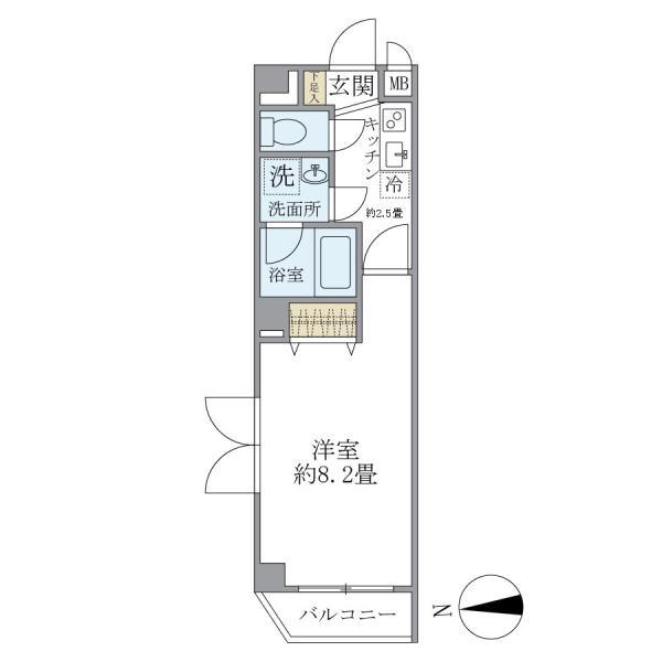 サウダージ自由が丘 間取り図