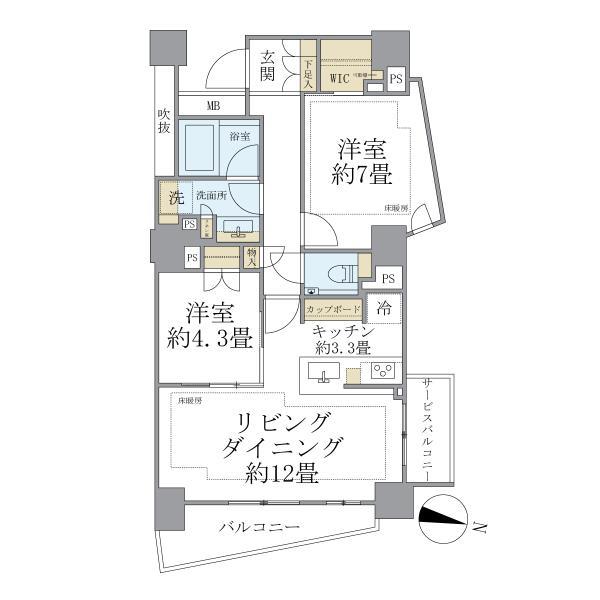 Ｂｒｉｌｌｉａ自由が丘 間取り図