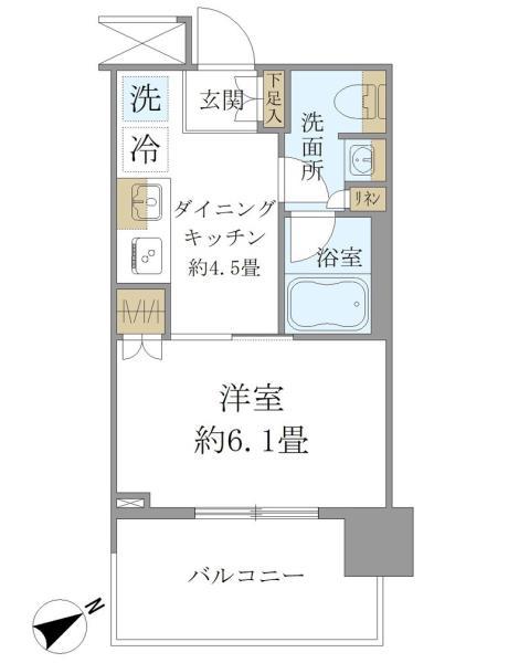 Ｂｒｉｌｌｉａ　Ｔｏｗｅｒ　浜離宮 間取り図