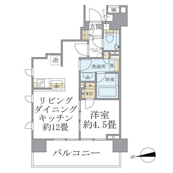 ウェリス六本木 間取り図
