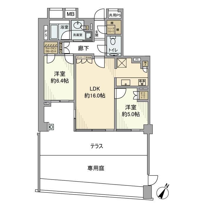 グランスイート高田馬場四丁目 間取り図