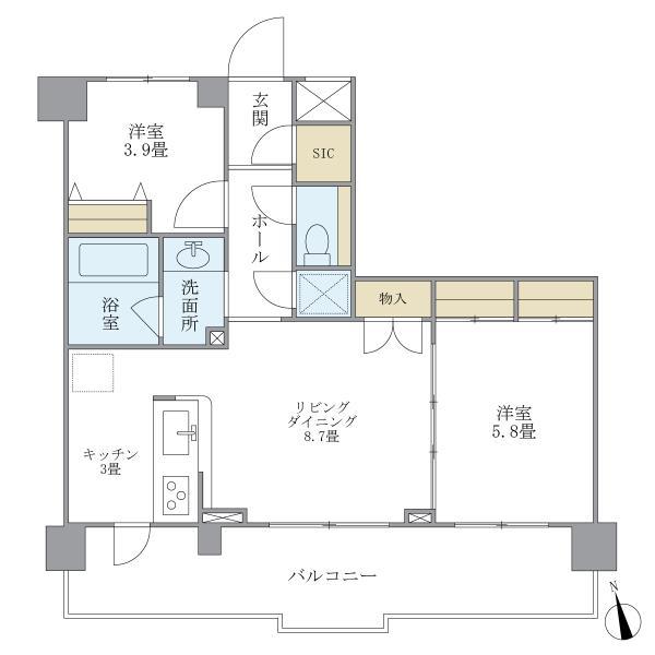 プレミアコンフォート西荻窪 間取り図